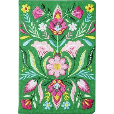 Groh Fiesta del Sol Notizbuch bestickt A5 - 240 Seiten, grün Groh Fiesta del Sol Notizbuch bestickt A5 - 240 Seiten, grün