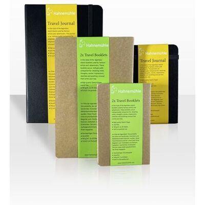 Hahnemühle Papier Travel Booklets, 13,5 x 21 cm Hochformat, 140 g/m² Hahnemühle Papier Travel Booklets, 13,5 x 21 cm Hochformat, 140 g/m²