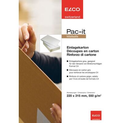Elco Einlagekarton für C4 grau Elco Einlagekarton für C4 grau