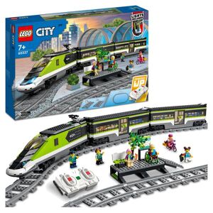 LEGO® GmbH LEGO City 60337 Personen-Schnellzug, Spielzeug-Eisenbahn, Set mit Schienen