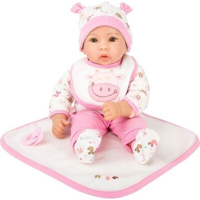 Legler Small foot 11237 - Puppe Hanna mit weiß/rosa Zubehör, Weichkörper-Puppe, 40cm Legler Small foot 11237 - Puppe Hanna mit weiß/rosa Zubehör, Weichkörper-Puppe, 40cm