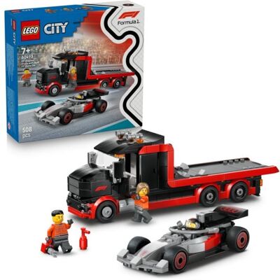 LEGO® GmbH LEGO City 60493 F1 Truck mit Audi F1 Rennwagen, Spielzeugauto für Kinder LEGO® GmbH LEGO City 60493 F1 Truck mit Audi F1 Rennwagen, Spielzeugauto für Kinder