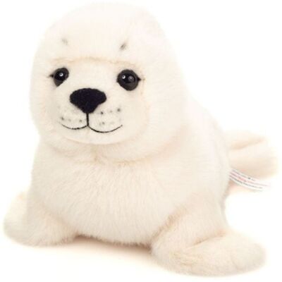 Teddy Hermann 90041 - Robbe weiß, Plüsch, Länge: 25 cm Teddy Hermann 90041 - Robbe weiß, Plüsch, Länge: 25 cm