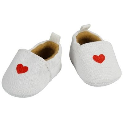 Heless Puppen-Slipper mit Herz, Gr. 38-45 cm Heless Puppen-Slipper mit Herz, Gr. 38-45 cm