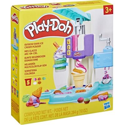 Hasbro G00285L0 - Play-Doh Bunte Regenbogen Eismaschine, Knete-Spielset Hasbro G00285L0 - Play-Doh Bunte Regenbogen Eismaschine, Knete-Spielset
