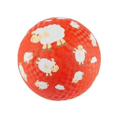 Sigikid 43518 - Ball Schaf, orange/rot, Naturkautschukball, 17 cm Sigikid 43518 - Ball Schaf, orange/rot, Naturkautschukball, 17 cm