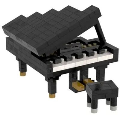 Schäfer Toy Company GmbH BRIXIES 200333 - Klavier (Flügel) schwarz, 3D Konstruktionsbausatz aus Ministeinen, 134 Teile Schäfer Toy Company GmbH BRIXIES 200333 - Klavier (Flügel) schwarz, 3D Konstruktionsbausatz aus Ministeinen, 134 Teile