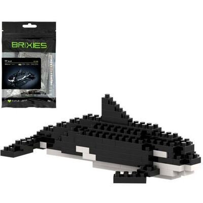 Schäfer Toy Company GmbH BRIXIES 200292 - Wal Orca, 3D Konstruktionsbausatz aus Ministeinen, 80 Teile Schäfer Toy Company GmbH BRIXIES 200292 - Wal Orca, 3D Konstruktionsbausatz aus Ministeinen, 80 Teile