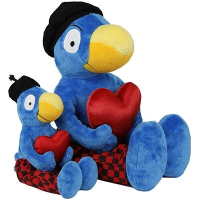 Orell Füssli Kinderbuch 2 Globi Plüsch mit Herz gross, Jubi, 45cm Orell Füssli Kinderbuch 2 Globi Plüsch mit Herz gross, Jubi, 45cm