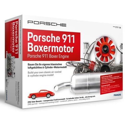 FRANZIS 67224 - Porsche 911 Boxermotor. 200-Teile-Bausatz, transparentes Funktionsmodell, bewegliche Kurbelwelle, Kolben und Ventile, inkl. reich bibldertem Handbuch FRANZIS 67224 - Porsche 911 Boxermotor. 200-Teile-Bausatz, transparentes Funktionsmodell, bewegliche Kurbelwelle, Kolben und Ventile, inkl. reich bibldertem Handbuch