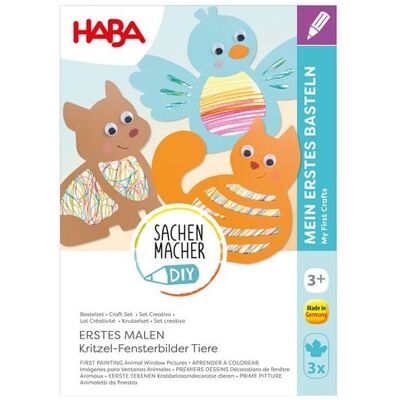 HABA 2014591 - SachenMacher DIY: Erstes Malen Kritzel-Fensterbilder Tiere, Erstes Basteln HABA 2014591 - SachenMacher DIY: Erstes Malen Kritzel-Fensterbilder Tiere, Erstes Basteln