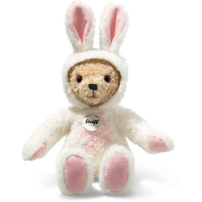 Steiff 114052 - Hoodie-Teddybär Hase, Plüsch, weiß/beige, 27 cm Steiff 114052 - Hoodie-Teddybär Hase, Plüsch, weiß/beige, 27 cm