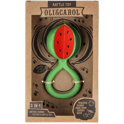 OLI AND CAROL SL Oli & Carol - Watermelon Rattle Toy OLI AND CAROL SL Oli & Carol - Watermelon Rattle Toy
