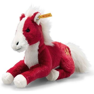 Margarete Steiff GmbH Pferd 18 rot/weiss liegend Margarete Steiff GmbH Pferd 18 rot/weiss liegend