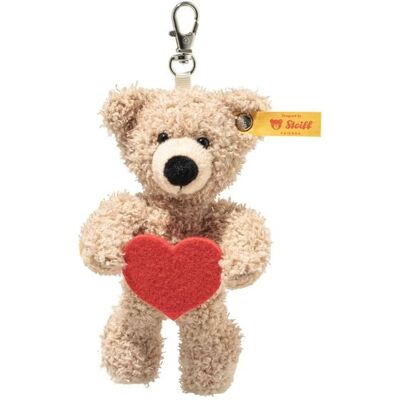 Steiff 112669 - Anhänger Fynn Teddybär Love, Teddy mit Herz, beige/rot, Plüsch-Schlüsselanhänger, 12 cm Steiff 112669 - Anhänger Fynn Teddybär Love, Teddy mit Herz, beige/rot, Plüsch-Schlüsselanhänger, 12 cm