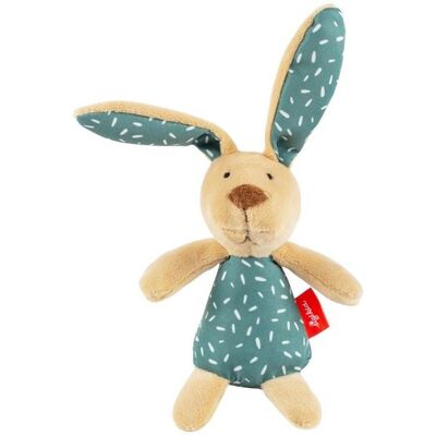 Sigikid 43542 - Greifling Rassel Hase, braun/grün, Plüsch, 23 cm Sigikid 43542 - Greifling Rassel Hase, braun/grün, Plüsch, 23 cm