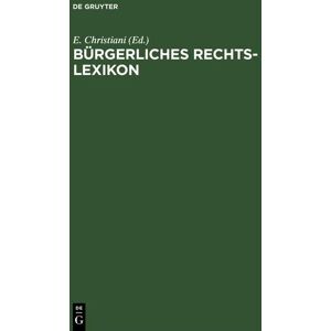 De Gruyter Bürgerliches Rechts-Lexikon