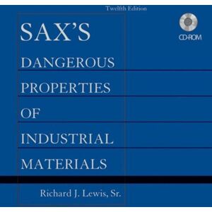 John Wiley & Sons Inc Sax's Dangerous Properties of Industrial Materials, Set CD-ROM