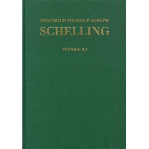 Frommann-holzboog Friedrich Wilhelm Joseph Schelling: Historisch-kritische Ausgabe / Reihe I: Werke. Band 9,1-2: System des transscendentalen Idealismus (1800)