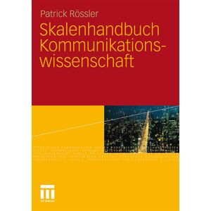 VS Verlag für Sozialwissenschaften Skalenhandbuch Kommunikationswissenschaft