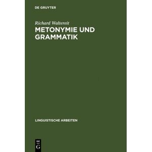 De Gruyter Metonymie und Grammatik