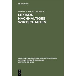 De Gruyter Oldenbourg Lexikon Nachhaltiges Wirtschaften
