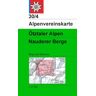 Deutscher Alpenverein DAV Alpenvereinskarte 30/4 Ötztaler Alpen - Nauderer Berge 1 : 25 000