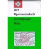 Deutscher Alpenverein DAV Alpenvereinskarte 28/2 Verwallgruppe - Mitte 1 : 25 000