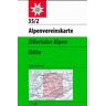 Deutscher Alpenverein DAV Alpenvereinskarte 35/2 Zillertaler Alpen Mitte 1 : 25 000