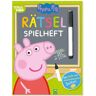 Schwager & Steinlein Peppa Pig Rätsel-Spielheft. Rätselbuch mit Stift und abwischbaren Seiten