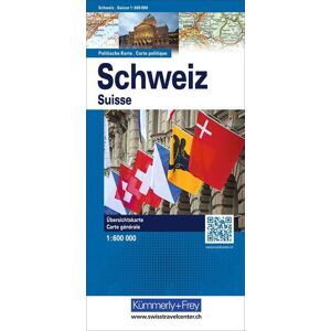 Kümmerly+Frey Schweiz, Karte politisch 1:600.000 Kümmerly+Frey Schweiz, Karte politisch 1:600.000