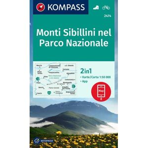 Kompass-Karten KOMPASS Wanderkarte 2474 Monti Sibillini nel Parco Nazionale 1:50.000 Kompass-Karten KOMPASS Wanderkarte 2474 Monti Sibillini nel Parco Nazionale 1:50.000