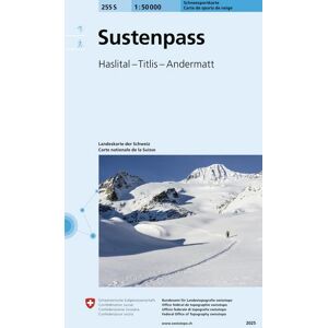 Swisstopo 255S Sustenpass Schneesportkarte Swisstopo 255S Sustenpass Schneesportkarte