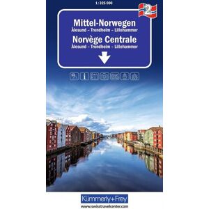 Kümmerly+Frey Regional-Strassenkarte 2 Mittel-Norwegen 1:325.000 Kümmerly+Frey Regional-Strassenkarte 2 Mittel-Norwegen 1:325.000