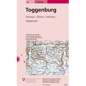 Swisstopo 1 : 100 000 Toggenburg Swisstopo 1 : 100 000 Toggenburg