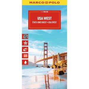 MairDuMont MARCO POLO Reisekarte USA West 1:2 Mio. MairDuMont MARCO POLO Reisekarte USA West 1:2 Mio.