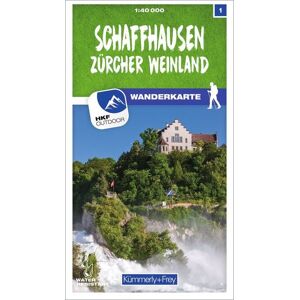 Kümmerly+Frey Schaffhausen 01 Wanderkarte 1:40 000 matt laminiert Kümmerly+Frey Schaffhausen 01 Wanderkarte 1:40 000 matt laminiert