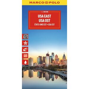 MairDuMont MARCO POLO Reisekarte USA Ost 1:2 Mio. MairDuMont MARCO POLO Reisekarte USA Ost 1:2 Mio.