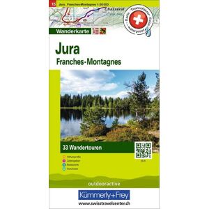 Hallwag Kümmerly+Frey Wandertourenkarte 15 Jura 1:50.000 Hallwag Kümmerly+Frey Wandertourenkarte 15 Jura 1:50.000