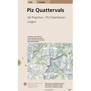 Swisstopo 1 : 25 000 Piz Quattervals Swisstopo 1 : 25 000 Piz Quattervals