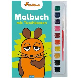 Trötsch Verlag GmbH & Co. KG Trötsch Die Maus Malbuch mit Tuschkasten und Pinsel Trötsch Verlag GmbH & Co. KG Trötsch Die Maus Malbuch mit Tuschkasten und Pinsel