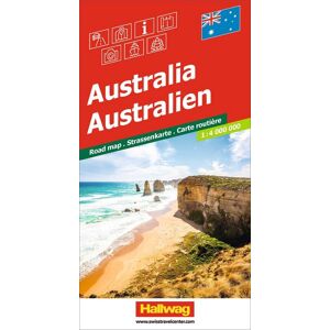 Hallwag Strassenkarte Australien 1:4 Mio. Hallwag Strassenkarte Australien 1:4 Mio.