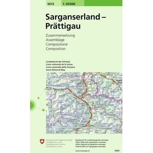 Swisstopo 1 : 50 000 Sarganserland - Prättigau Swisstopo 1 : 50 000 Sarganserland - Prättigau