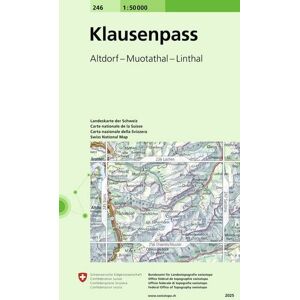 Swisstopo 246 Klausenpass Swisstopo 246 Klausenpass