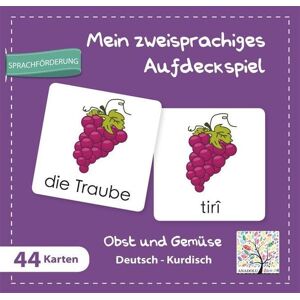 Schulbuchverlag Anadolu Mein zweisprachiges Aufdeckspiel, Obst und Gemüse, Deutsch-Kurdisch (Kinderspiel) Schulbuchverlag Anadolu Mein zweisprachiges Aufdeckspiel, Obst und Gemüse, Deutsch-Kurdisch (Kinderspiel)