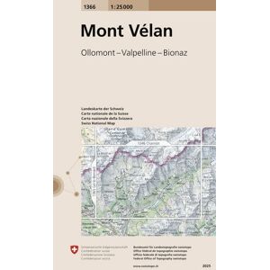 Swisstopo 1 : 25 000 Mont Vélan Swisstopo 1 : 25 000 Mont Vélan