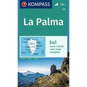 Kompass-Karten KOMPASS Wanderkarte 232 La Palma 1:50.000 Kompass-Karten KOMPASS Wanderkarte 232 La Palma 1:50.000