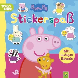 Schwager & Steinlein Peppa Pig Stickerspaß. Kunterbunte, kreative Seiten zum Stickern, Rätseln und Ausmalen Schwager & Steinlein Peppa Pig Stickerspaß. Kunterbunte, kreative Seiten zum Stickern, Rätseln und Ausmalen