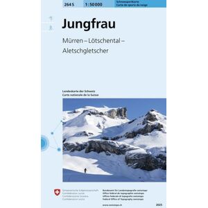 Swisstopo 264S Jungfrau Schneesportkarte Swisstopo 264S Jungfrau Schneesportkarte
