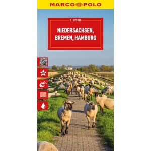 MairDuMont MARCO POLO Reisekarte Deutschland 03 Niedersachsen, Bremen, Hamburg 1:225.000 MairDuMont MARCO POLO Reisekarte Deutschland 03 Niedersachsen, Bremen, Hamburg 1:225.000